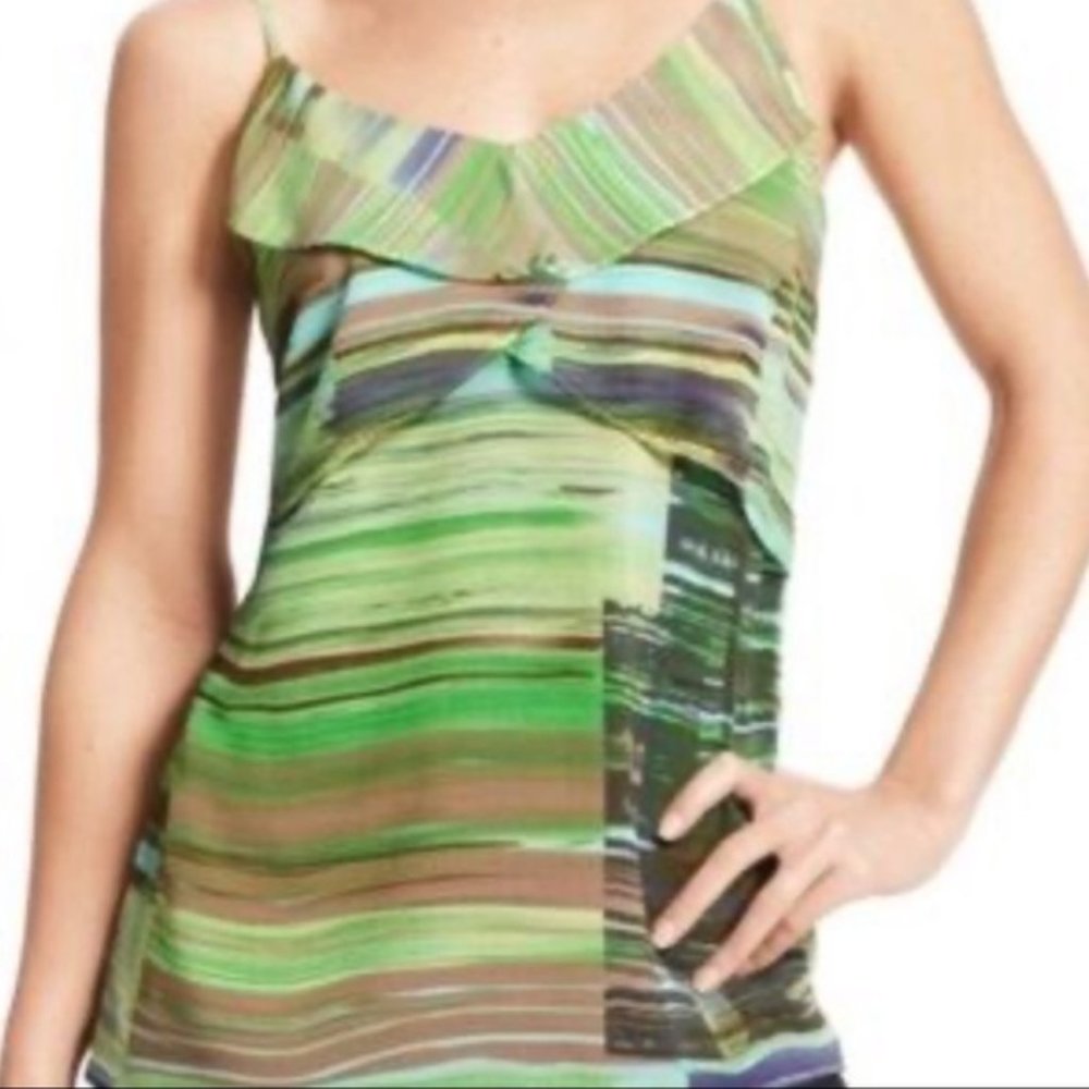 Euc Cabi Flutter Spaghetti Strap Tank Blouse - image 5